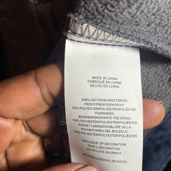 IZOD Men’s Navy Softshell Zip Vest Lightweight Golf Outdoor Casual Size M NWOT - Picture 11 of 15